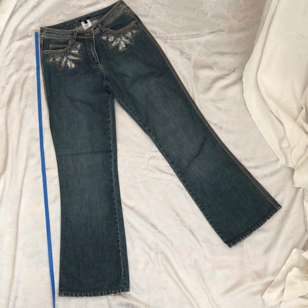 Escada denim blue jeans size 36 or US size 8.